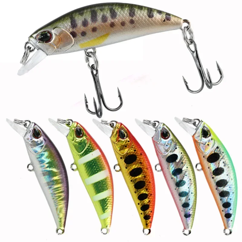 38mm 3.2g Japan Sinking Fishing Lure Trout Mini Minnow Lures Fishing Wobblers River Crankbait Artificial Fish Bait Pesca Tackle