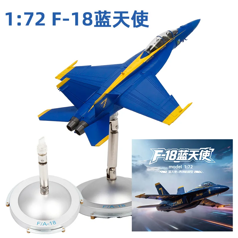 

F-18 F18 Blue Angel Carrier-based Airplane Model Alloy 1/72 Scale Aircraft US Navy F18 Collectible for Aviation Enthusiast