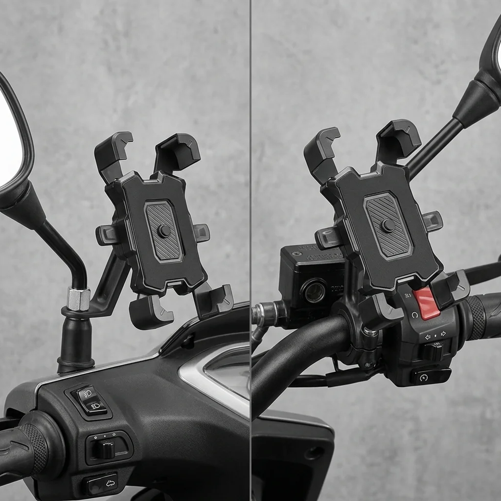 Universal Motorcycle Bike Bicycle Handlebar Mount Holder for Cell Phone GPS Support Stand Mechanical Holder for iPhone Samsung