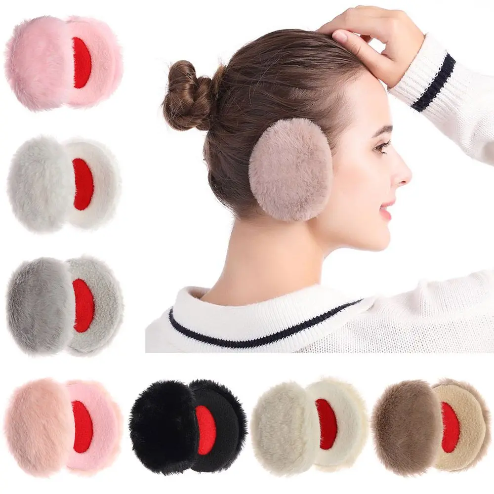 for Men Women Thick Ear Protection Warm Ear Warmers Bandless Ear Muffs Ear Cover Fluffy Fleece