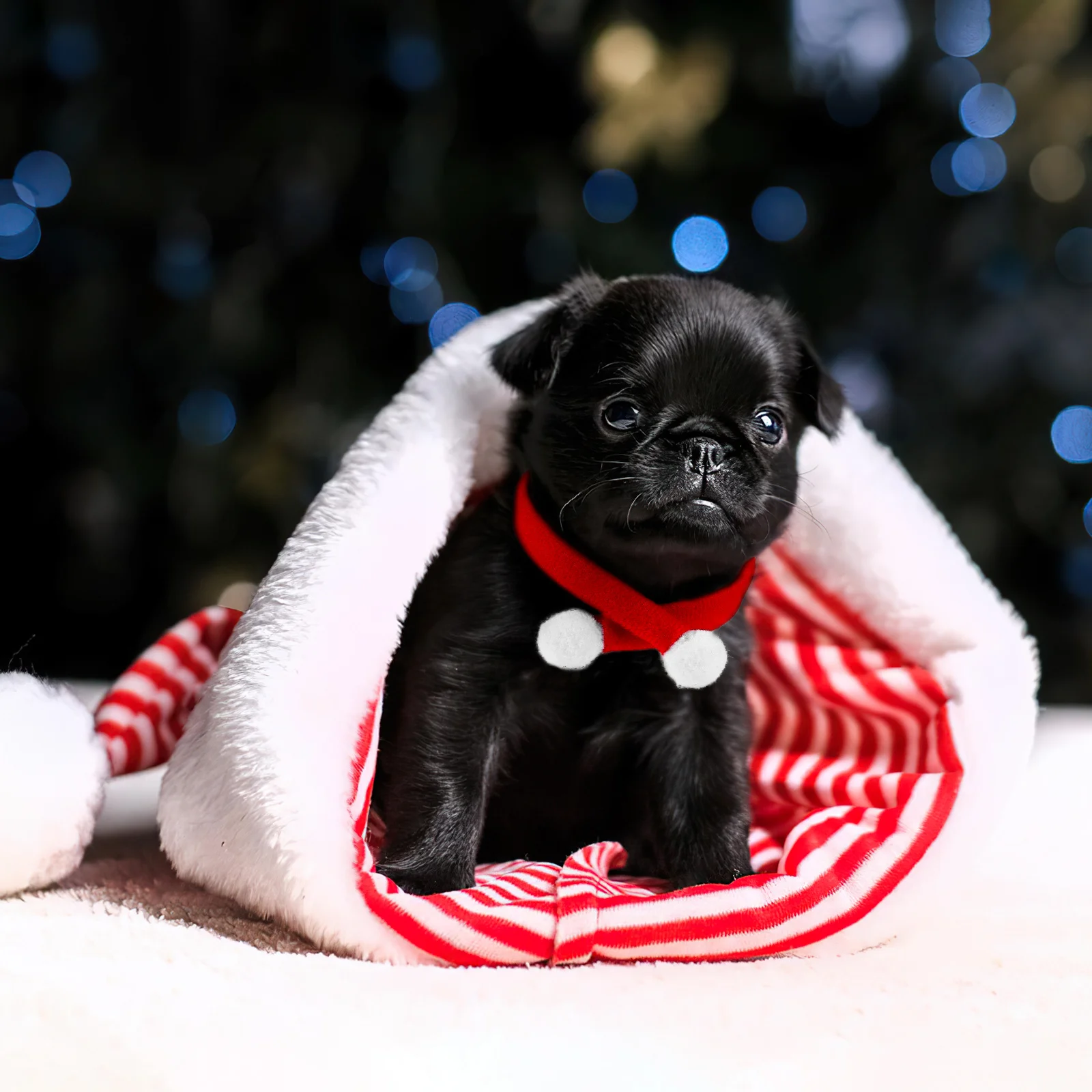 

10pcs Christmas Scarf For Dogs Cats Pets Holiday Costume Soft Decorative Accessory Pet Christmas Scarf Dog Cat Collar Pet