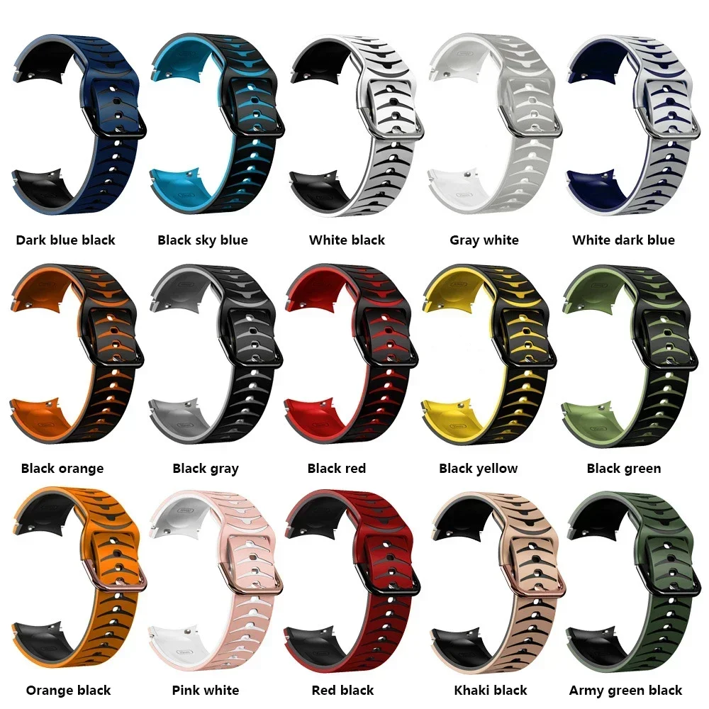 سوار سيليكون بدون ثغرات لساعة سامسونج جالاكسي ، حزام وعلبة ، سوار كوريا ، جالاكسي 5 برو ، 4 ، 5 ، 6 كلاسيك ، 44 ، 40 ، 43 ، 47 45 أو