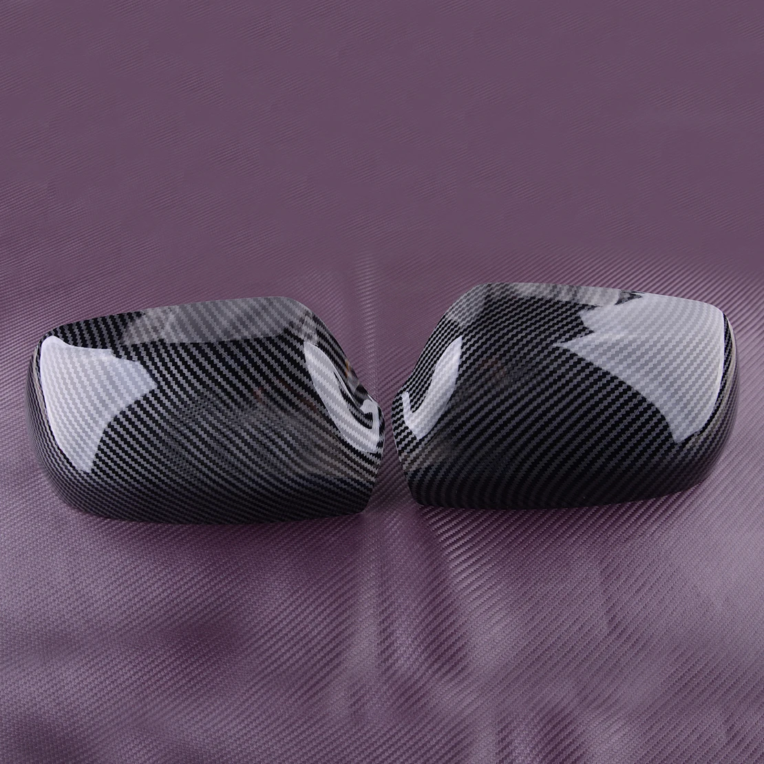 1 Pair Rearview Side Mirror Cover Cap Trim Fit for Mazda 3 2006 2007 2008 2009 2010 2011 2012 Carbon Fiber Style ABS