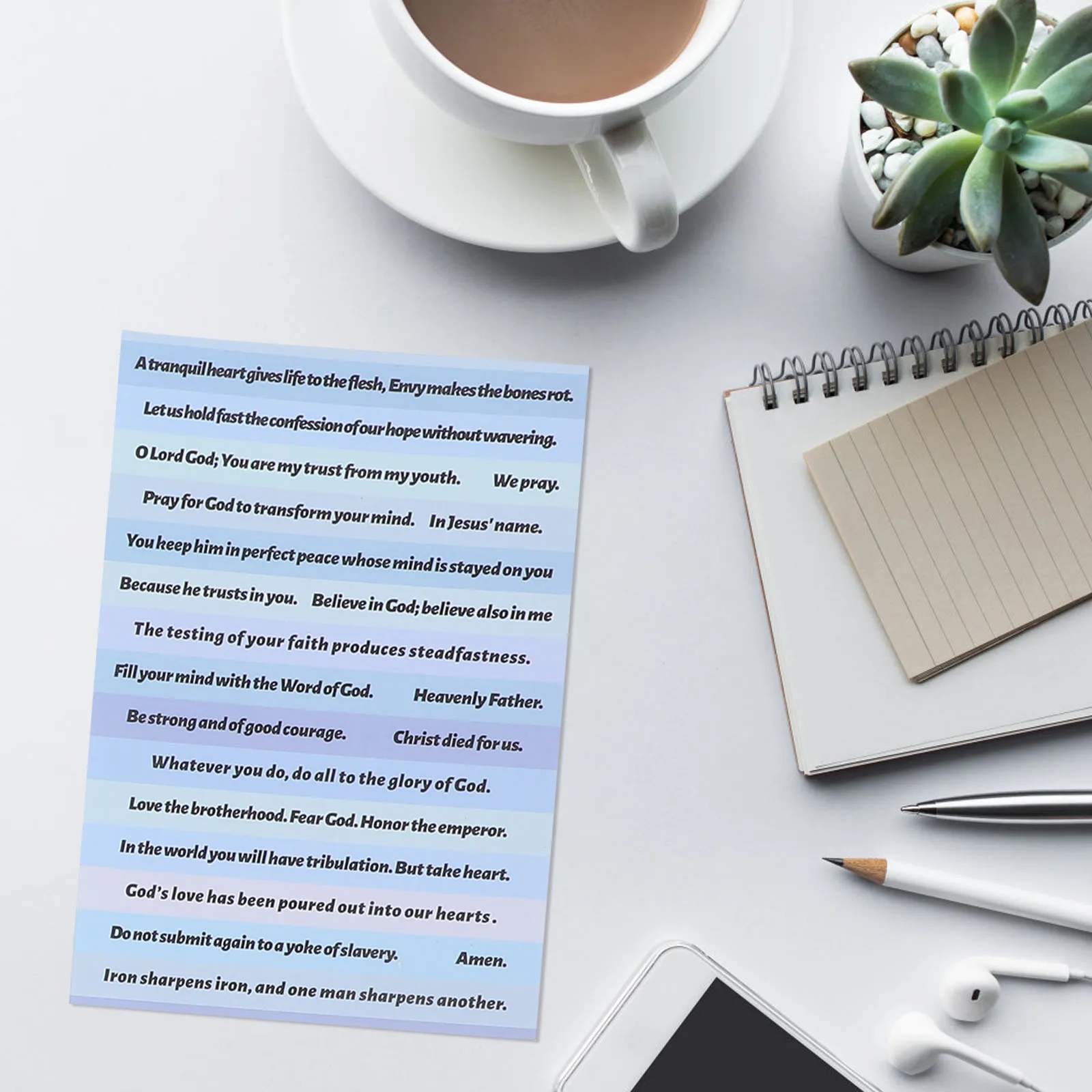 

8 Sheets Diy Bible Scrapbook Decorative Stickers Vintage Words Stickers For Journaling Travel Suitcase Laptop English Religious