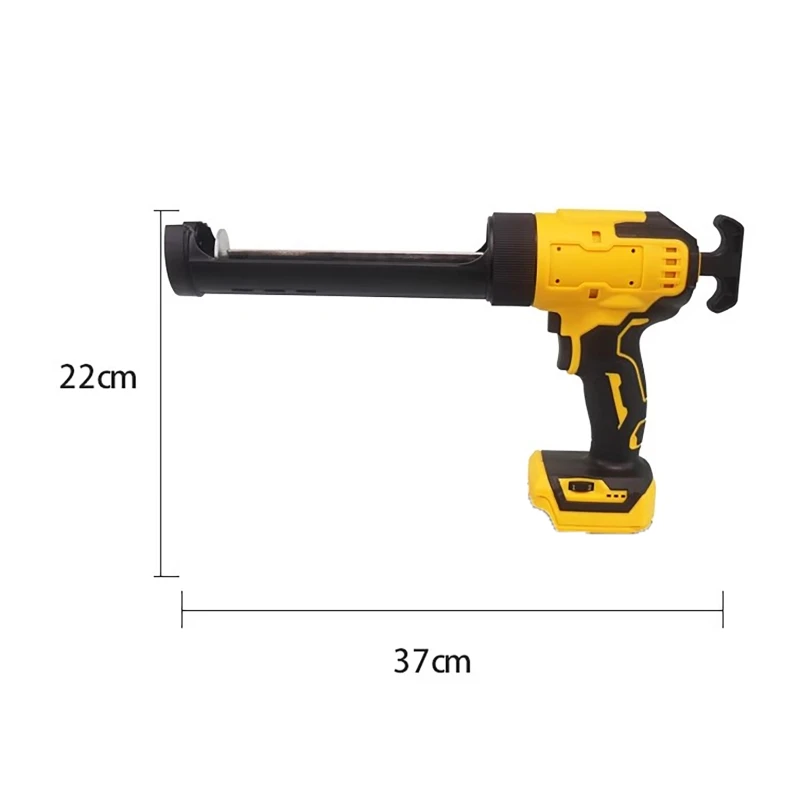 Electric Caulking Gun For Dewalt Battery 21V Cement 6 Speed Adjust Glass Adhesive Glue Seal Sealant Tool Wireless Glass Glue Gun