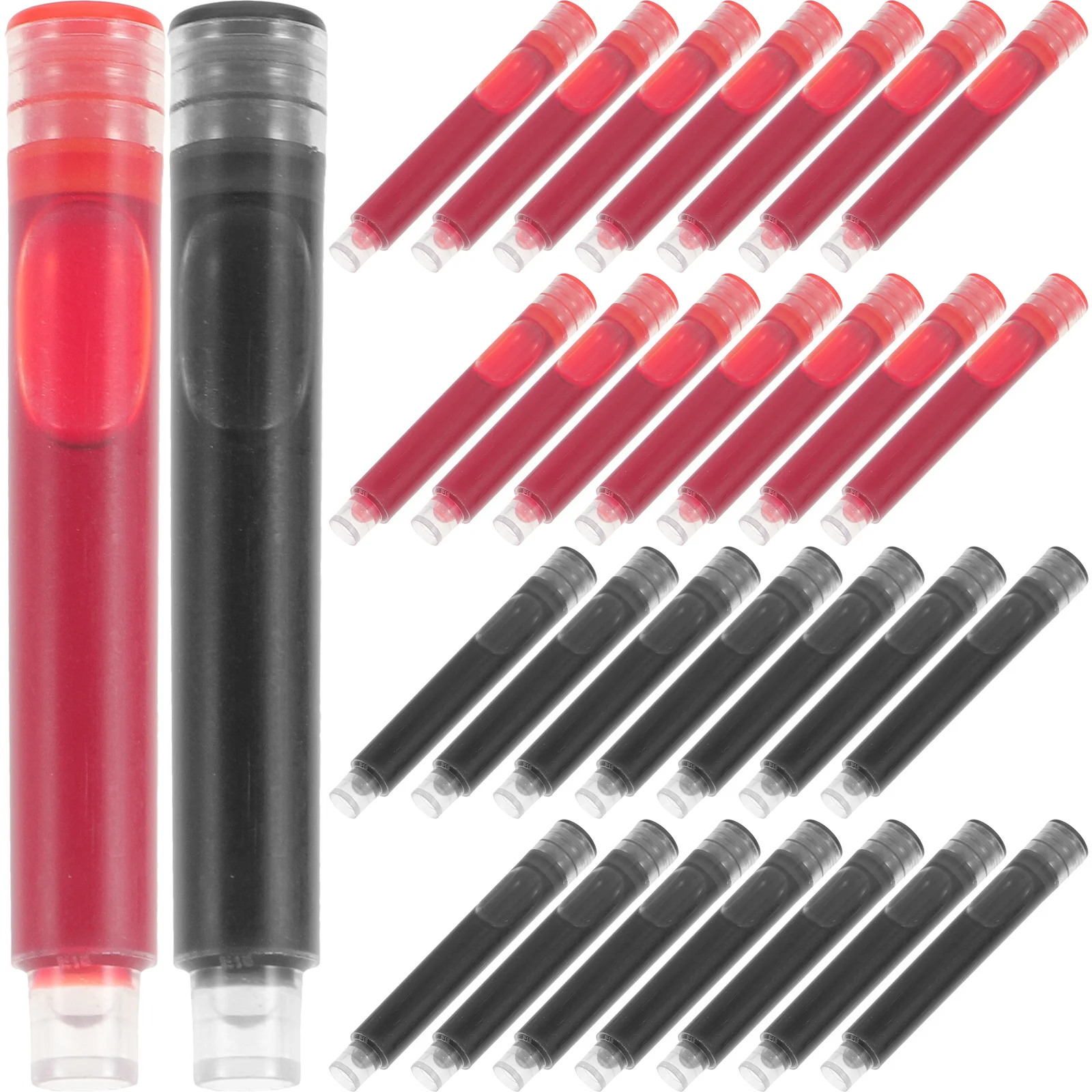 100Pcs Lightweight Compact Fountain Pen Ink Cartridges Smooth Writing for Students Office Supplies Calligraphy Art