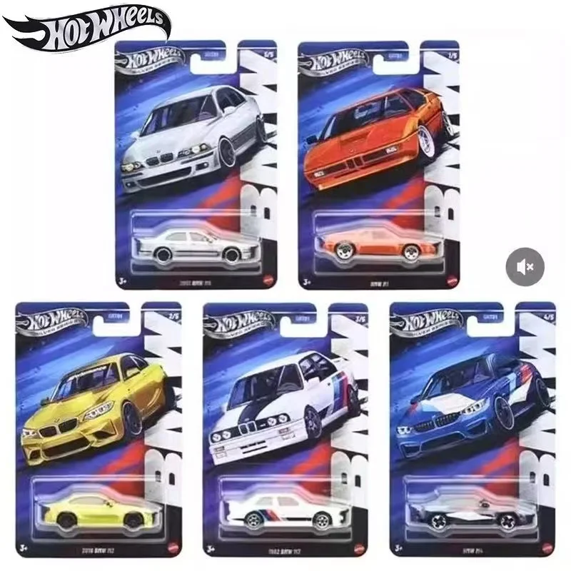 

Mattel Original New Hot Wheels Grt01 Bmw Set 2025 Silver Series M1 M2 M3 M4 M5 1:64 Литой автомобиль Нераспечатанный Grt01 Игрушка в подарок для мальчиков Горячая распродажа
