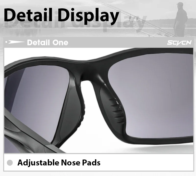 SCVCN Angeln Polarisierte Brille für Männer Frauen Outdoor Radfahren Fahren Reisen Sonnenbrille MTB Sport Fahrrad Radfahren Brille – Detail 11