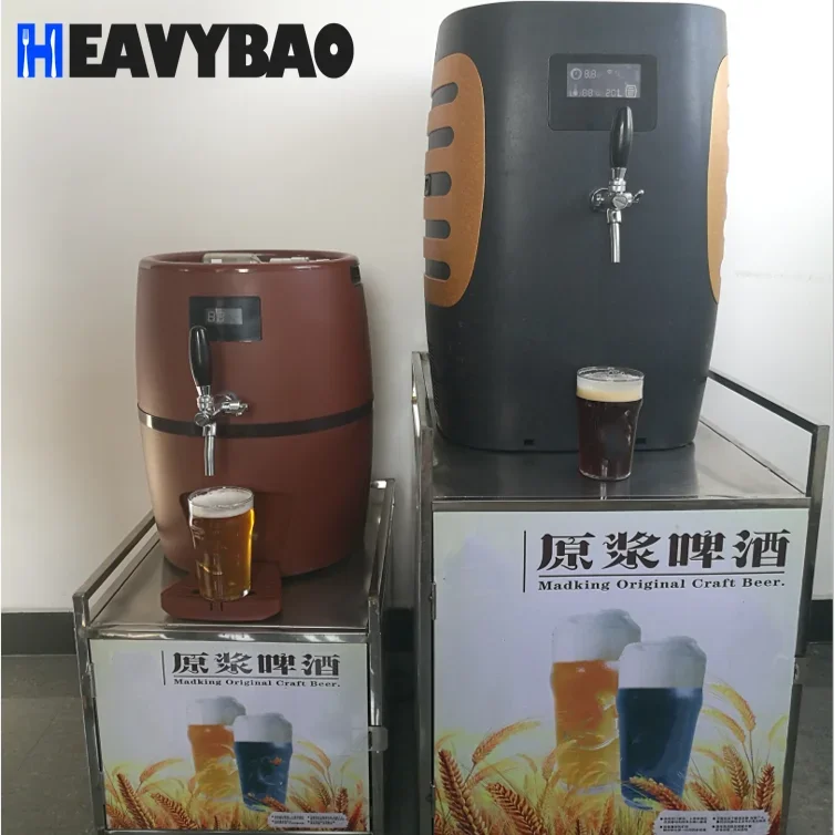 Heavybao Stainless Steel Beer Barrel Commercial Keg Portable Home Brew 10L Draft Beer Kegerator