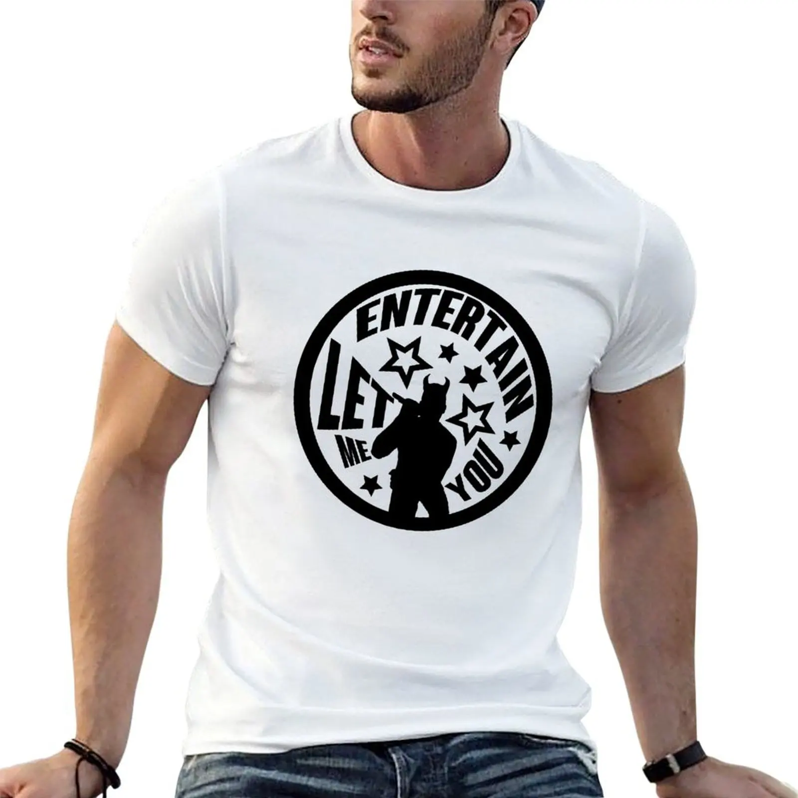 

Robbie Williams - Let me entertain you T-Shirt t shirts cotton 100% man t shirt designer t shirts for man graphic tees T-shirt
