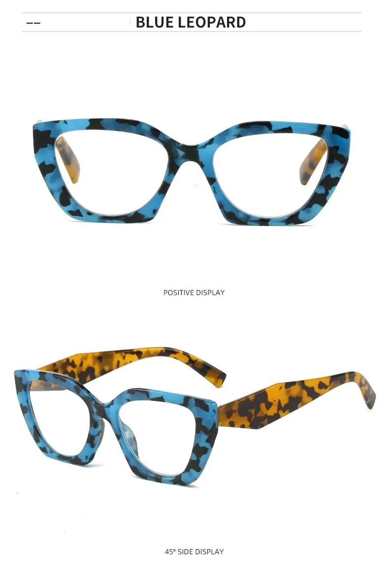Neu in Cat Eye Optische Gläser Frauen Myopie Brillen Hyperopie Lesebrille Anti Blaues Licht Computer Brille – Detail 18