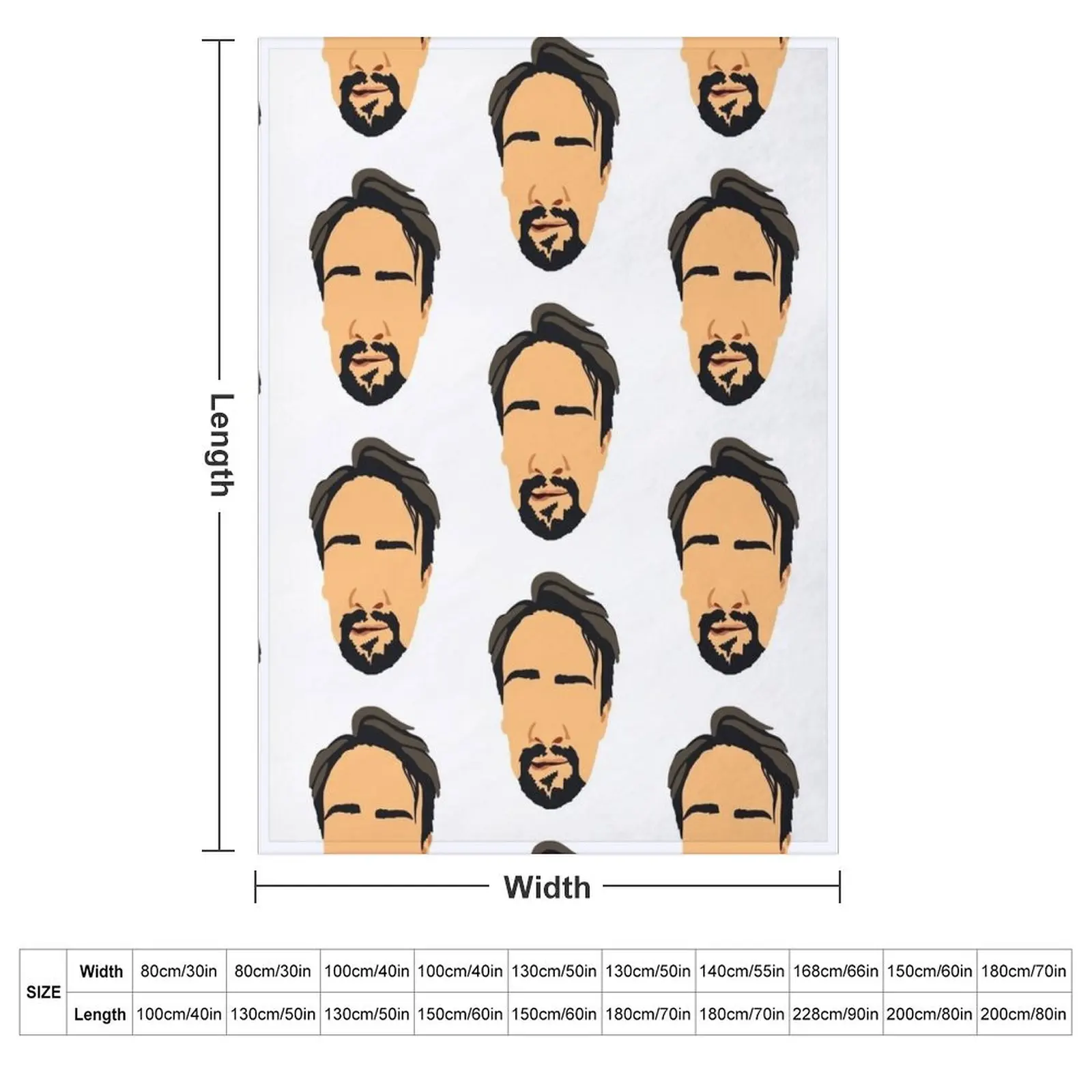 Lin Manuel Miranda Hamilton Lip Biting Head Throw Blanket heavy to sleep christmas decoration Picnic Blankets