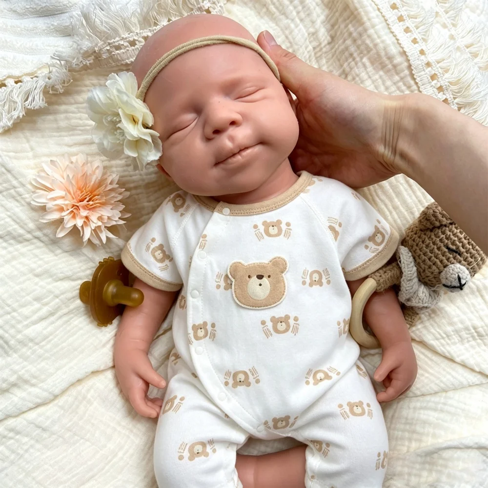 20inch Unpainted DIY Full Silicone Reborn Doll Real Touch Handmade Realistic Appearance Companion Doll for Collector view 4
