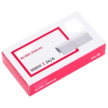 ลวดเย็บกระดาษตะปูและอุปกรณ์หนังสือที่ใช้ในลวดเย็บกระดาษอเนกประสงค์อุปกรณ์เพื่อการเรียนรู้อุปกรณ์นักเรียน24/6รุ่น6มม.