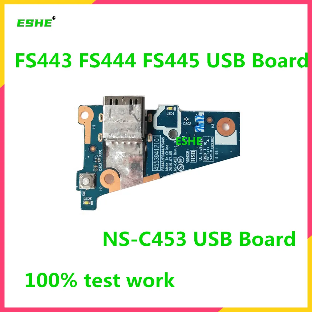 

Genuine FS443 FS444 FS445 USB Switch Power Board For Lenovo Yoga S740-14IIL Laptop motherboard NS-C453 USB Board 100% test work