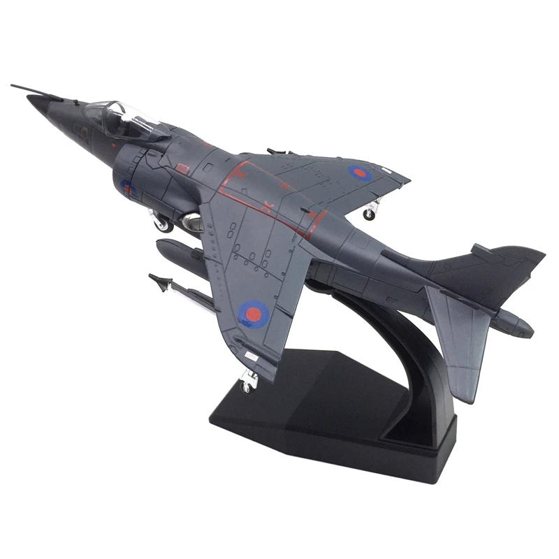 1/72 British Harrier Jet Vertical Lift Fighter Jet Simulation Alloy Diecast Airplanes For Collection Gift Home Decor