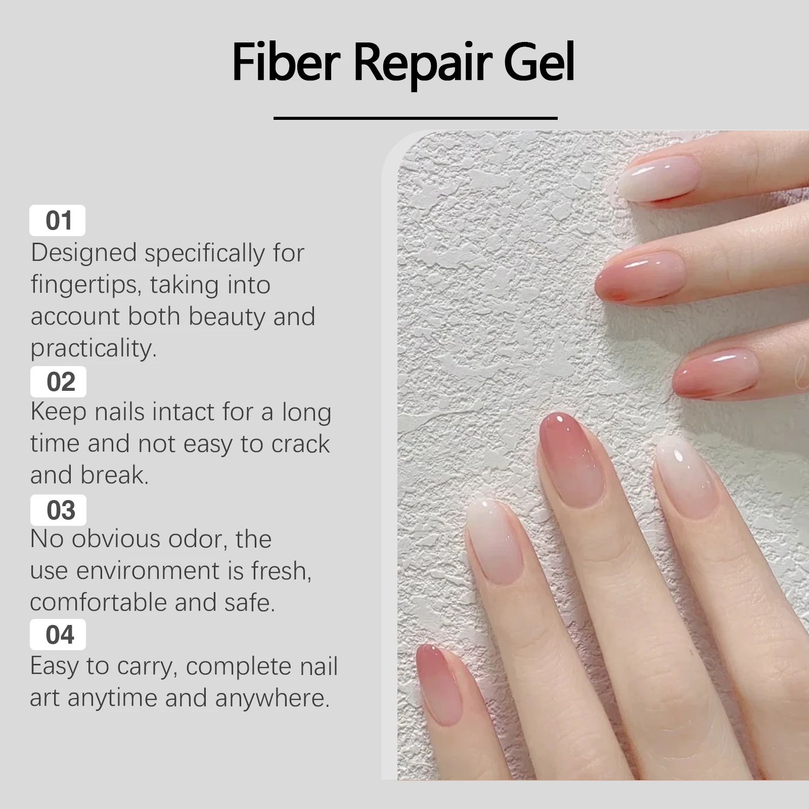 Eelhoe Nail Solid Adhesive Natural Quick Drying Wear Adhesive Soft Stable Easy To Use Convenient Nail Adhesive Repair Cracks