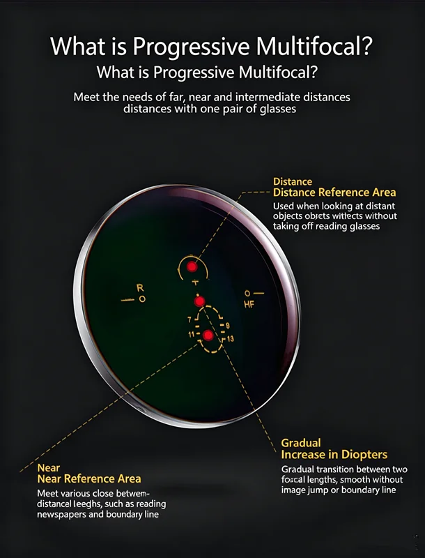 Non spherical resin CR-39 lenses with progressive refractive indices of 1.56, 1.61, 1.67, 1.74 prescription lenses