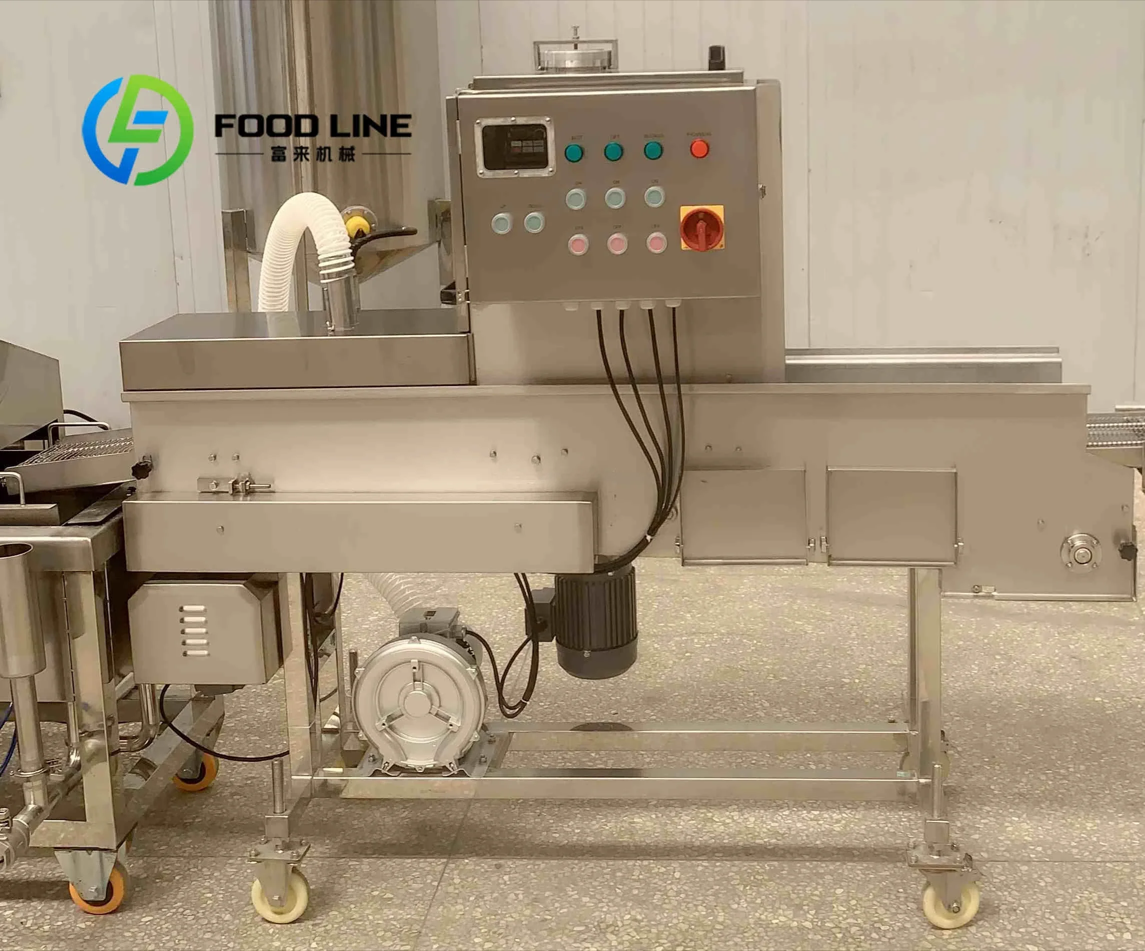 Chicken Nugget Processing Equipment Industrial Breading Machine for Burger Patty Bread Crumb Coating System Customize