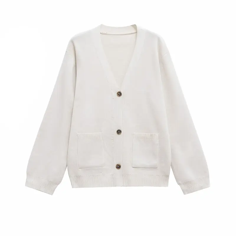 

2024 Autumn Winter New Sle Women's Loose Commuter Long Sve Sweater Versatile ular Knitted Open Cardigan Coat