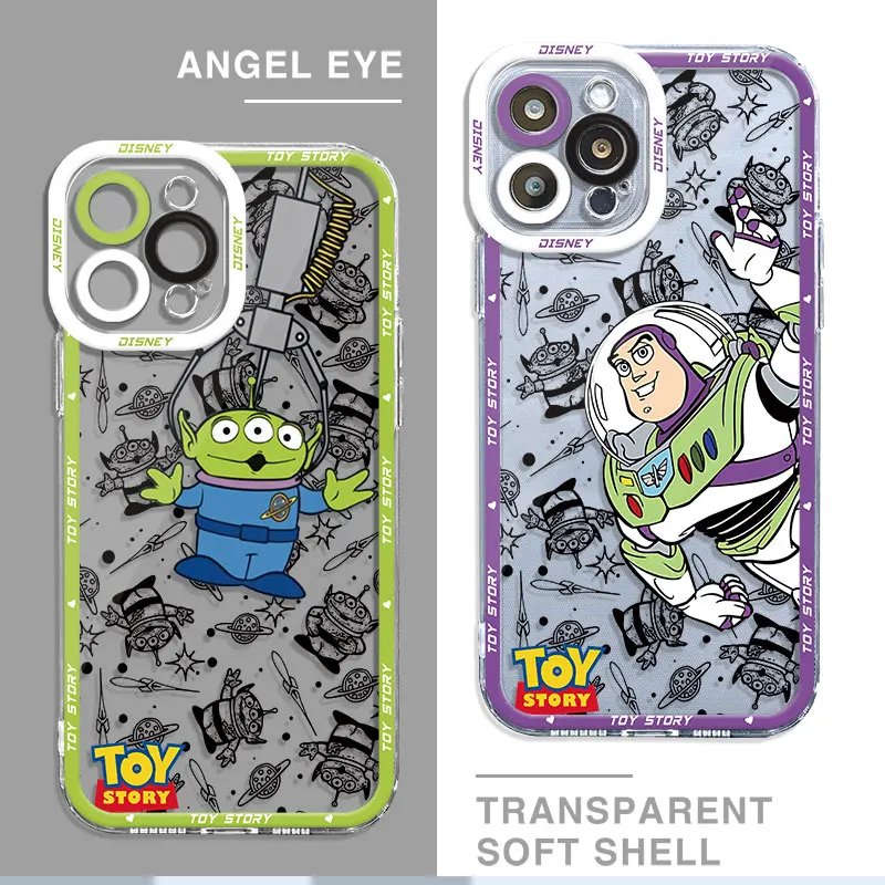 Phone Case for Redmi Note 11 Pro 8 10 Pro 11S 9T 12 Pro 9 Pro 12S Note 10 5G Note Clear Silicone Disney Toy Story Cover