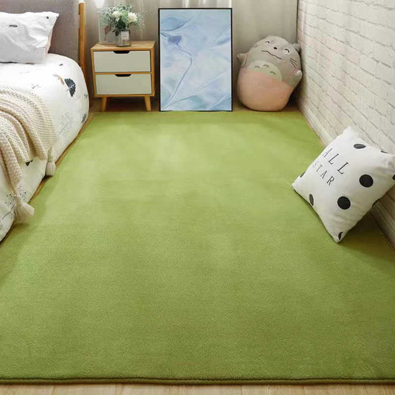 Wholesale Coral Velvet Short Hair Carpet Bedroom Living Room Thickened Carpet Bed With Tatami Coffee Table Mat