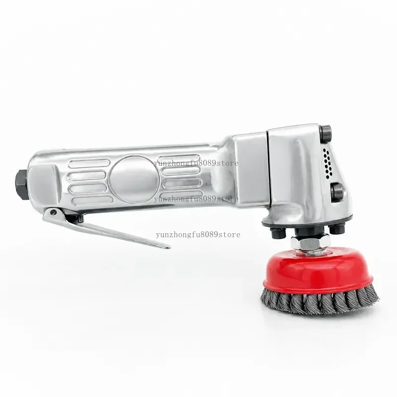 75mm Pneumatic Cup Wire Brush, 11000 RPM Heavy Duty Anti Rust Cleaning Tool, Air Powered Grinder Attachment for Metal Surface