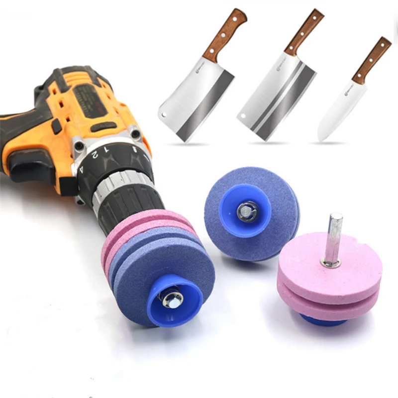 Universal Garden Tools Knife Sharpener High Quality Blade Grinding Rotary Drill Cutter for Lawnmower Fastest Cutting Performance