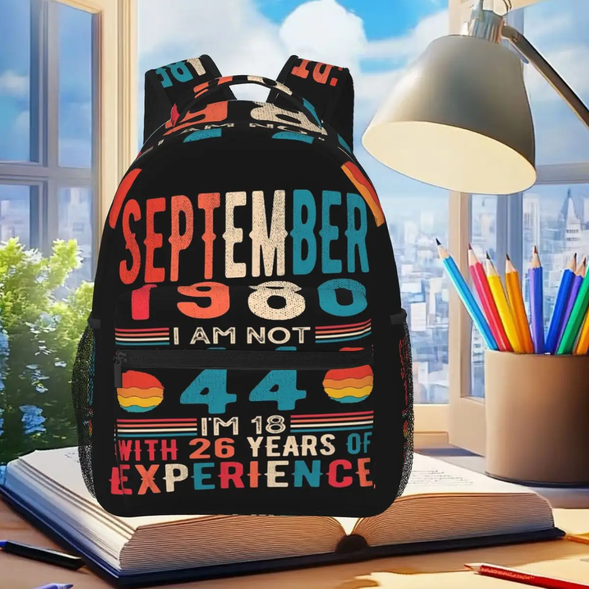 

Сентябрь 1980 года, я не 44, я 18 с 26-летним опытом. Рюкзак. Студенческая сумка для книг. Детская школьная сумка. Компьютерная сумка через плечо.