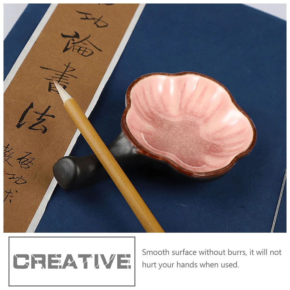 

Pen Ink Dish Pen Shelf Pen Rack Painting Brush Ink Dish Stationery Supply