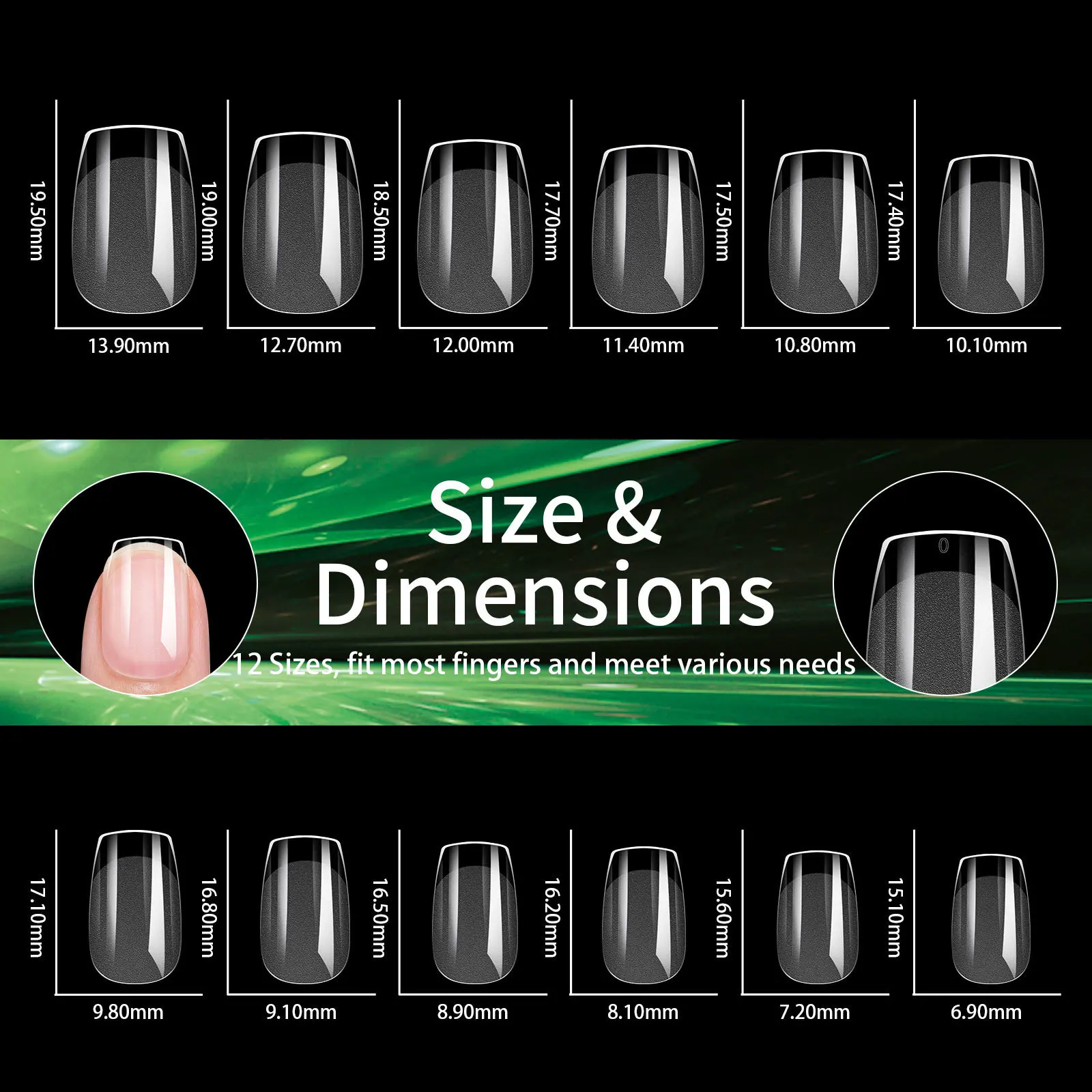 240 Stück weiche Gel-Nagelspitzen, halb matt, vollständige Abdeckung, zum Aufkleben, französische Kunstnägel, Nagelverlängerung für Acrylnägel, Nagelverlängerungswerkzeug – Detail 12
