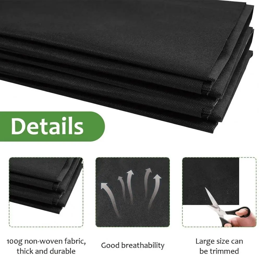 Heavy Duty Fabric Liner Raised Garden Bed Liner Breathable Non Woven Fabric Planter Box Liner Soil Containment Water for Veg