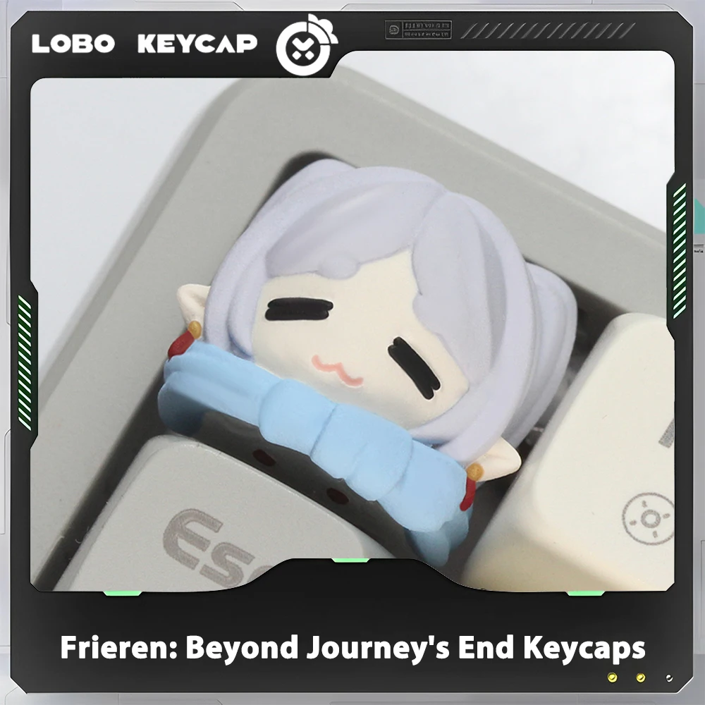 Frieren: Beyond Journey's End Keycaps Hand-made Resin Keycap Mechanical Keyboard Keycaps Customized Gaming Accessories Gift