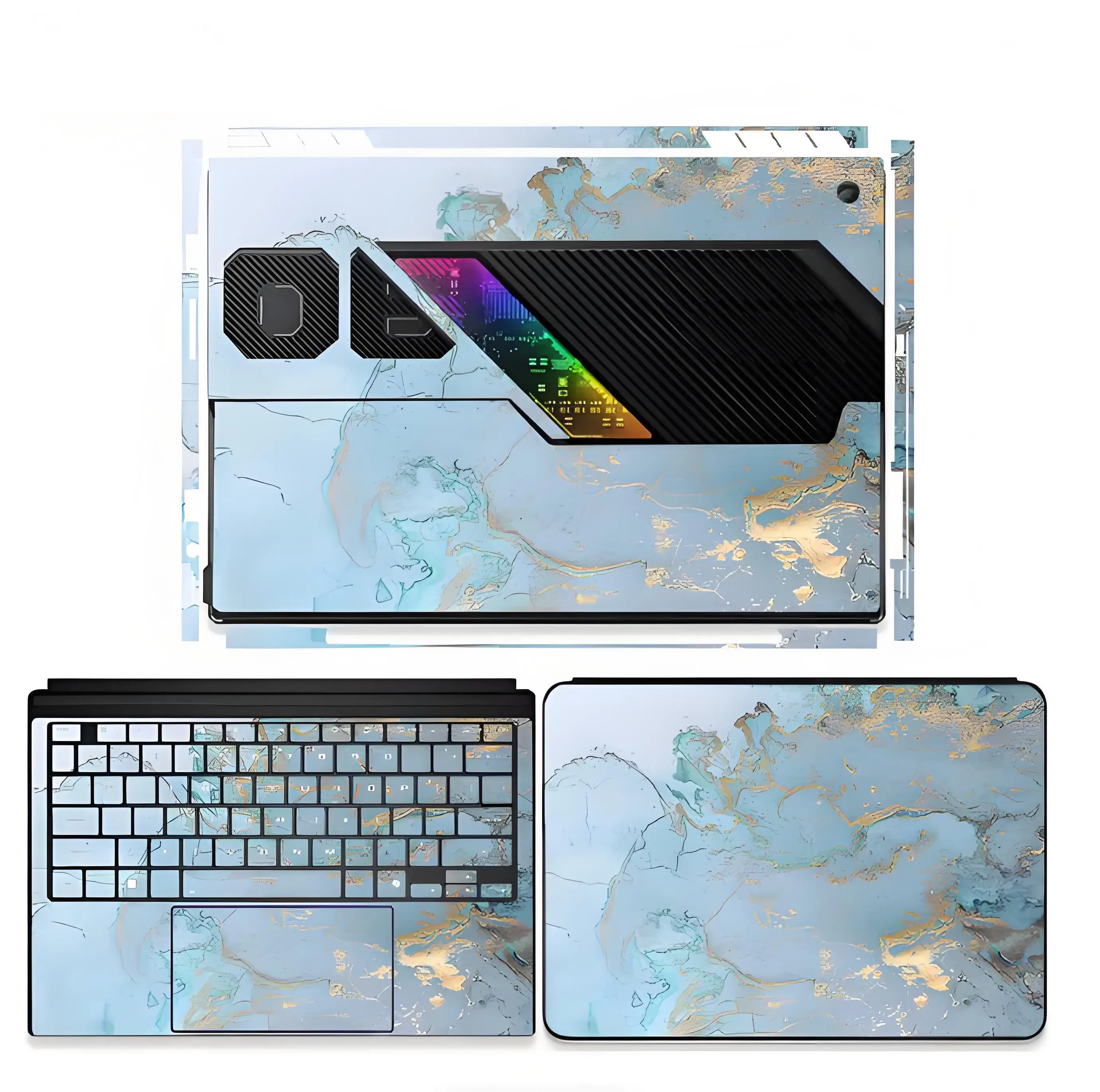 Dazzle Vinyl -Cut Anti Scratch Vinyl Sticker Skin for ASUS ROG Flow Z13 (2025) GZ302 GZ302E