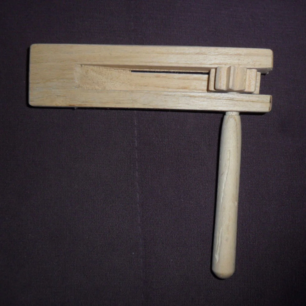 2 Pcs Soundboard Wooden Toy Puzzle Percussion Spinning Toys Musical Instrument Educational Castanet Ratchet Noise Makers Child