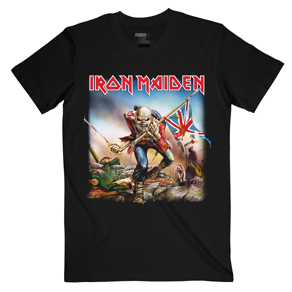 تي شيرت Iron Maiden Live After Death Band مطبوع عليه رسومات للصيف والخريف والشتاء للرجال والنساء بأكمام قصيرة كاجوال فضفاض