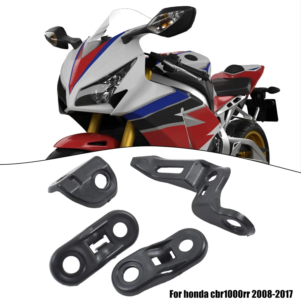 

Fixing Brackets 4x Fairing Trunk Lids ABS Accessories Easy To Install Exterior Parts For Honda CBR1000RR 08-16