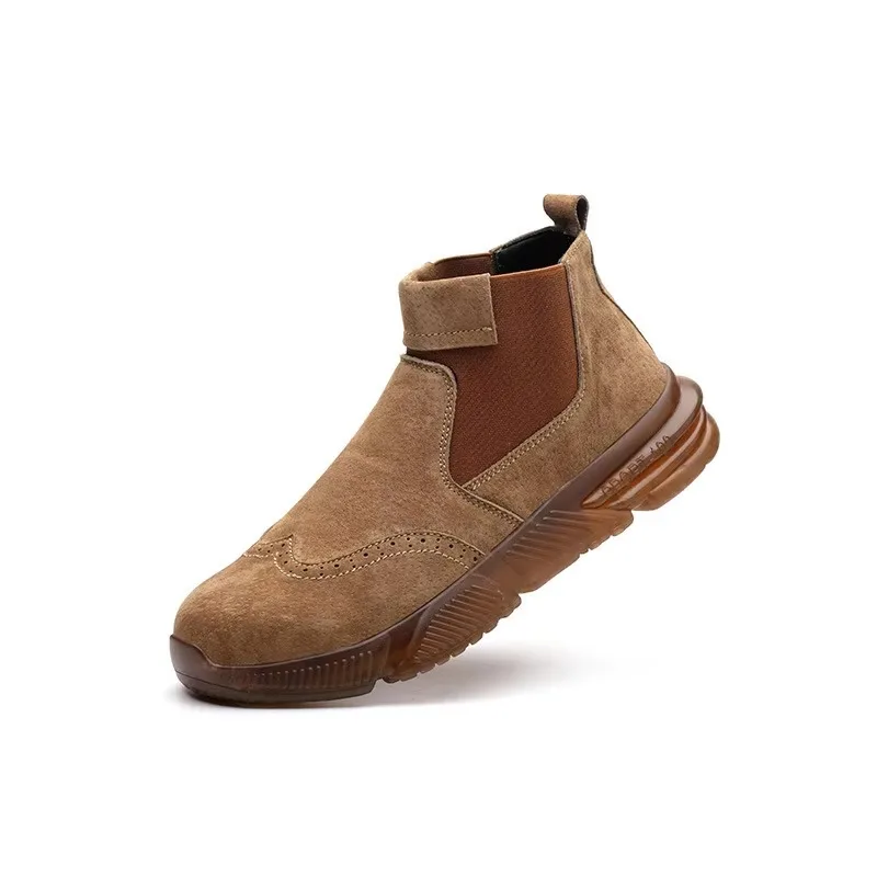 Welder Labor Insurance Shoes Men's Anti-smashing and Anti-piercing Construction Site Soft  Half Boots Safety Protective Shoes