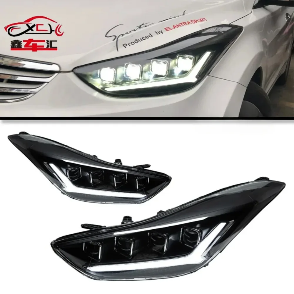 

For retrofitting headlight assemblies with LED projector lenses and sequential turn signals for 2012-2016 Hyundai Elantra model