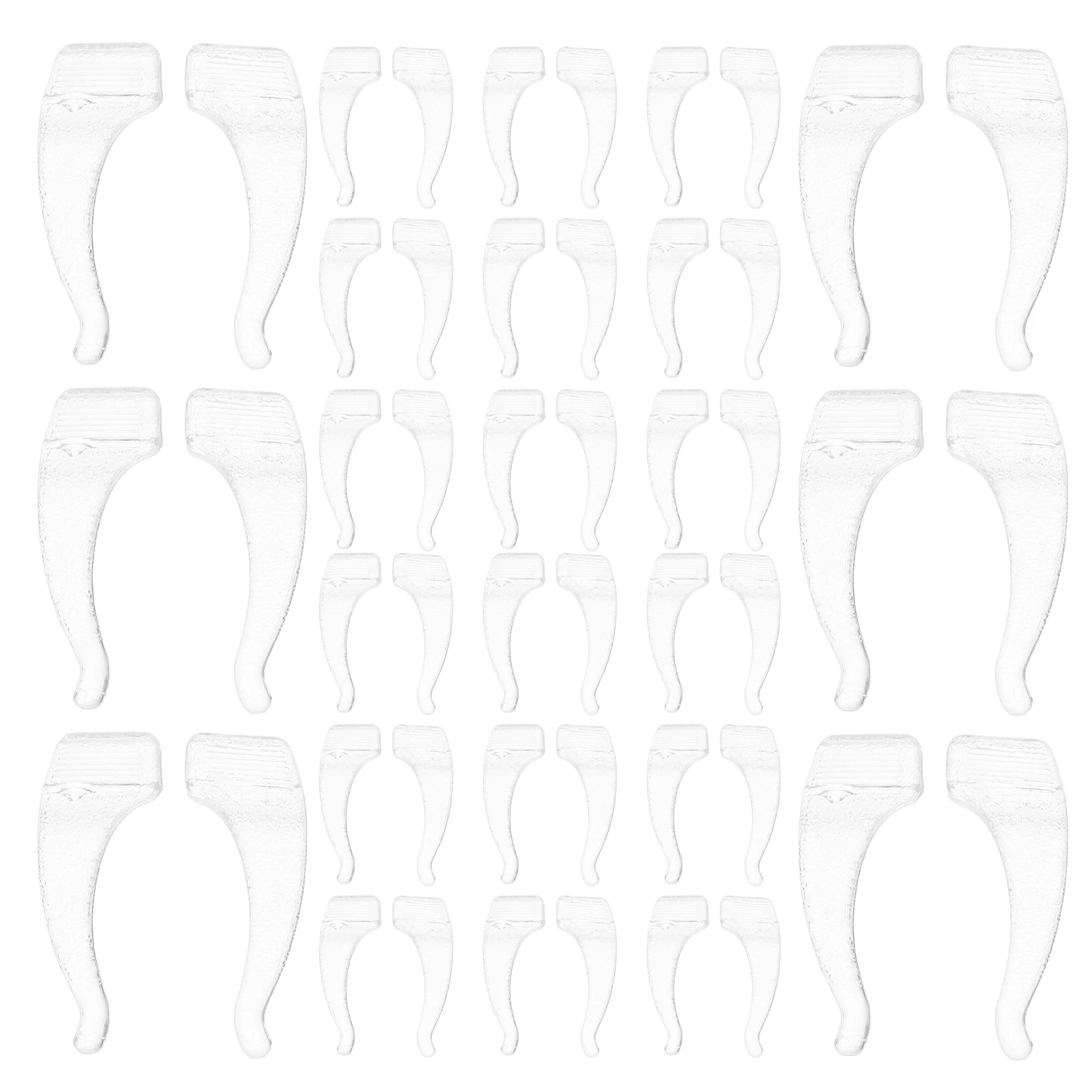 

50 Pairs Anti-slip Ear Hooks for Glasses Eyeglasses Covers Anchors Fixed Temple Tips Soft Pads Silica Gel Silicone Grips
