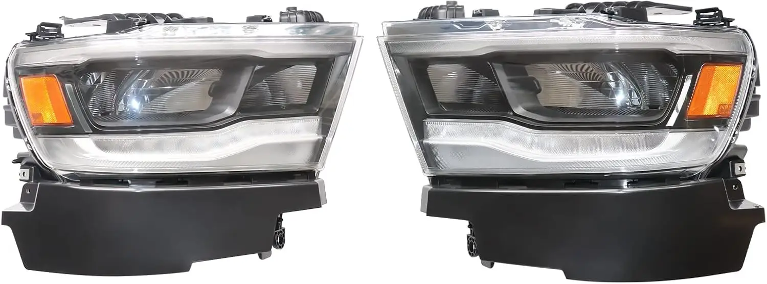 

Полностью светодиодные передние фары, на 2019 2020 2021, Dodge Ram 1500 л: 68316082AG R: 68316082AH (Driver + Passenger Side)