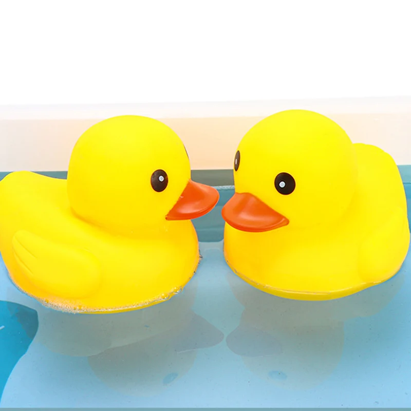 1/5pcs Squeaky Rubber Duck Duckie Float Bath Toys Baby Shower Water Toys for Swimming Pool Party Toys Gifts Boys Girls