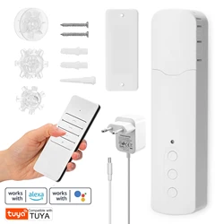 Tuya WiFi TM616EGWT Smart Pull Bead Curtain Motor Remote Controller Intelligent Home Household Hotel Electric Curtain Motors