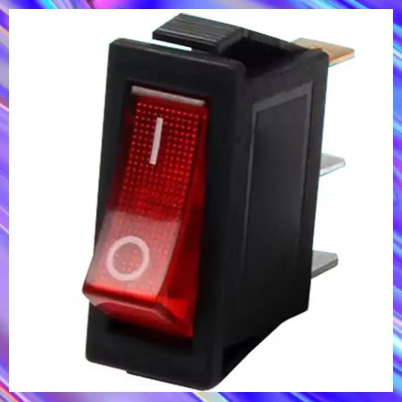 

M09K для электрических каминов, совместимых с 5 шт., кулисный переключатель с подсветкой, красный, вкл. выкл., 3-контактный, 2-позиционный, кулисный переключатель для мини-лодки