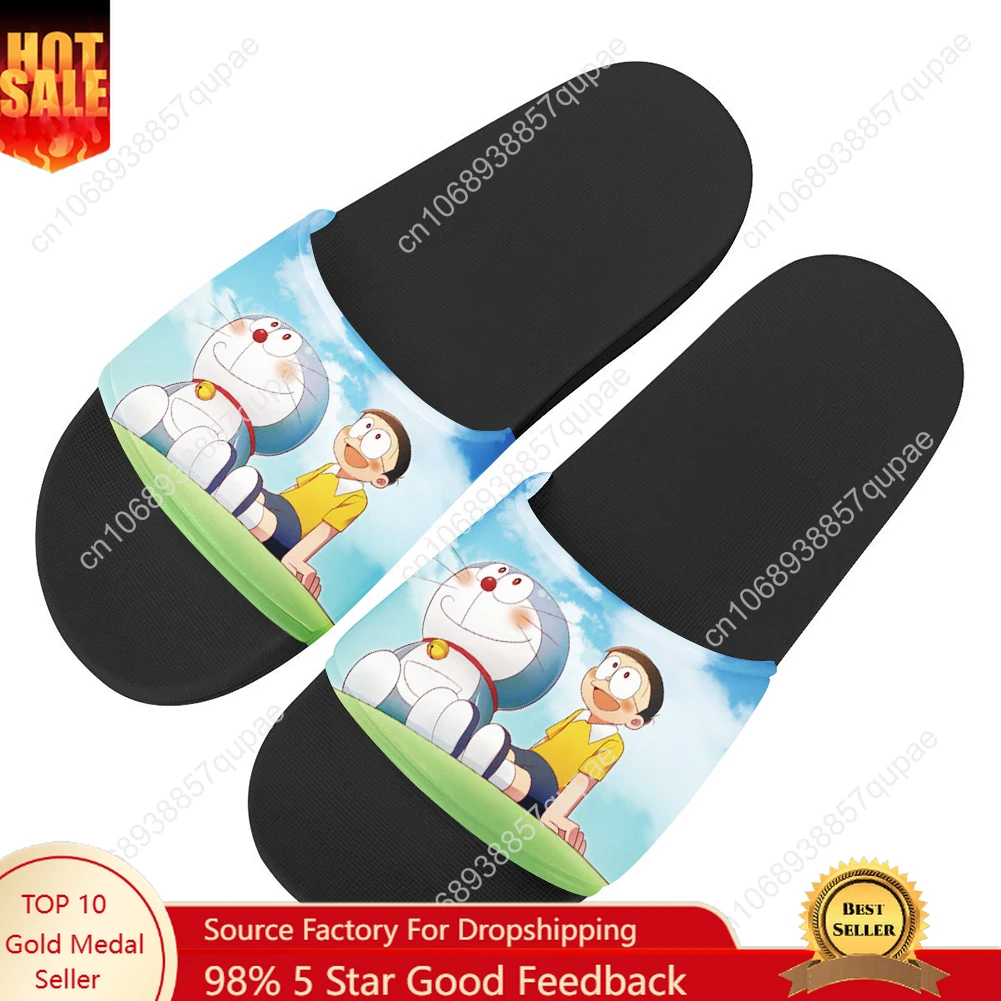 

Doraemon Slippers Home Water Shoes Cute Cartoon Anime Men Women Teenagers Beach Pool Sandals Custom Made Summer Slipper Fashion