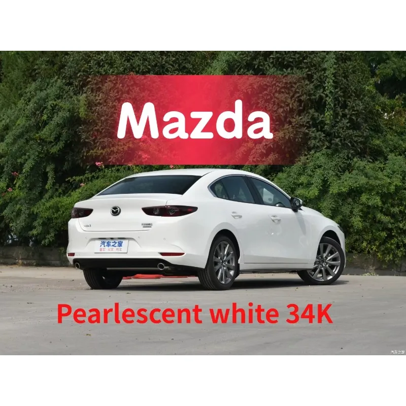 Touch Up Paint Pen Suitable for Mazda 3 Pearlescent White 34K  Cx4 Atz Cx5 Atez 6 Paint Car Scratch Repair 34K 25D Pearl White