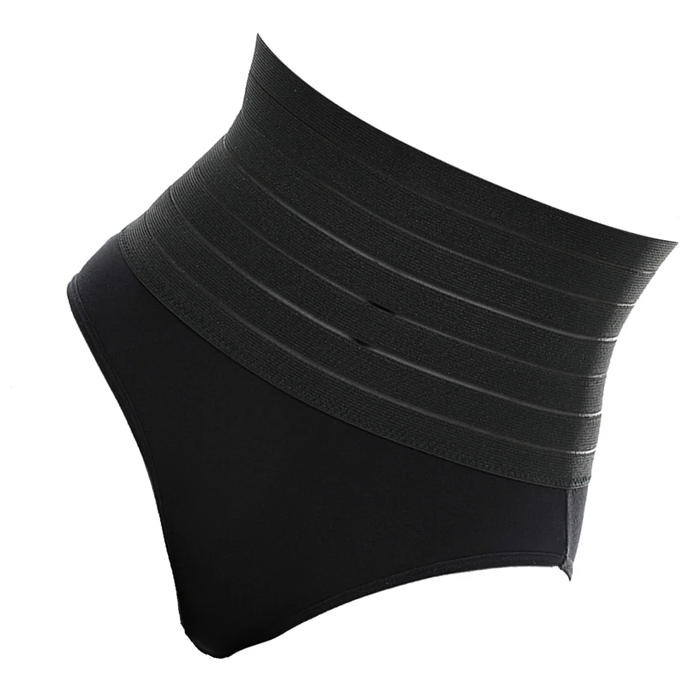 

1Pcs High Waist Women Body Shaper Underwear Compression Tummy Control Briefs Breathable Butt Lifter Panties Post Pregnancy Black