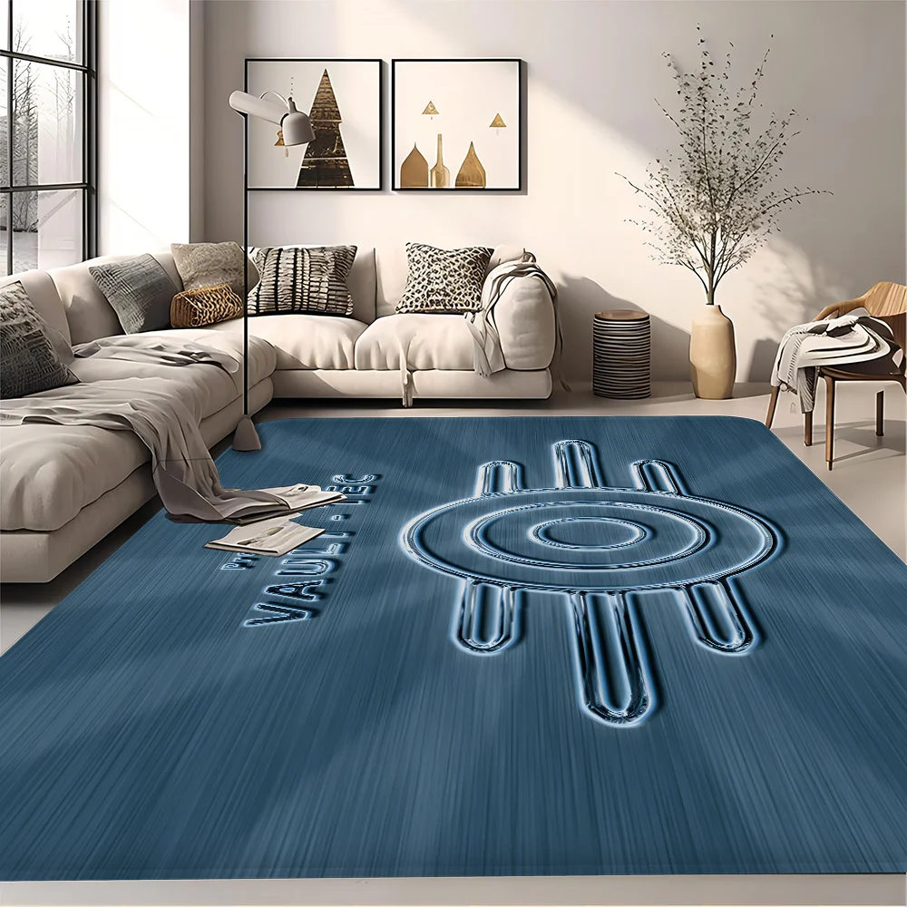 

Games Vault Tec logo Bathroom Mat Anti-slip Absorb Water Long Strip Cushion Bedroon Mat Welcome Doormat