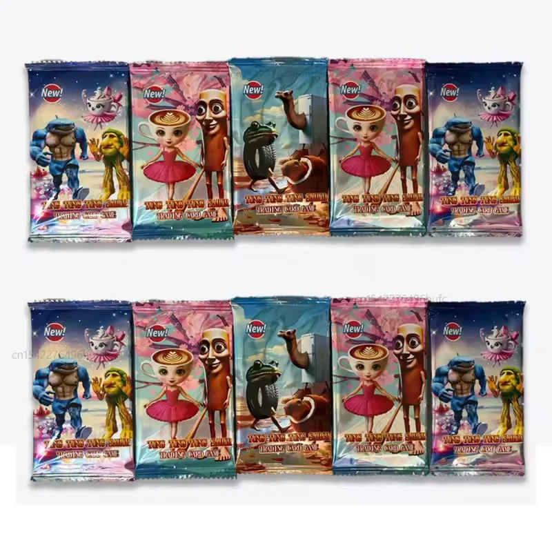 1 مجموعة من 288 ورقة بطاقات Brainrot الإيطالية من مجموعة Tingtingtung Sahur لعبة ببطاقات ورقية لعبة للأطفال بطاقات التداول هدية عيد ميلاد