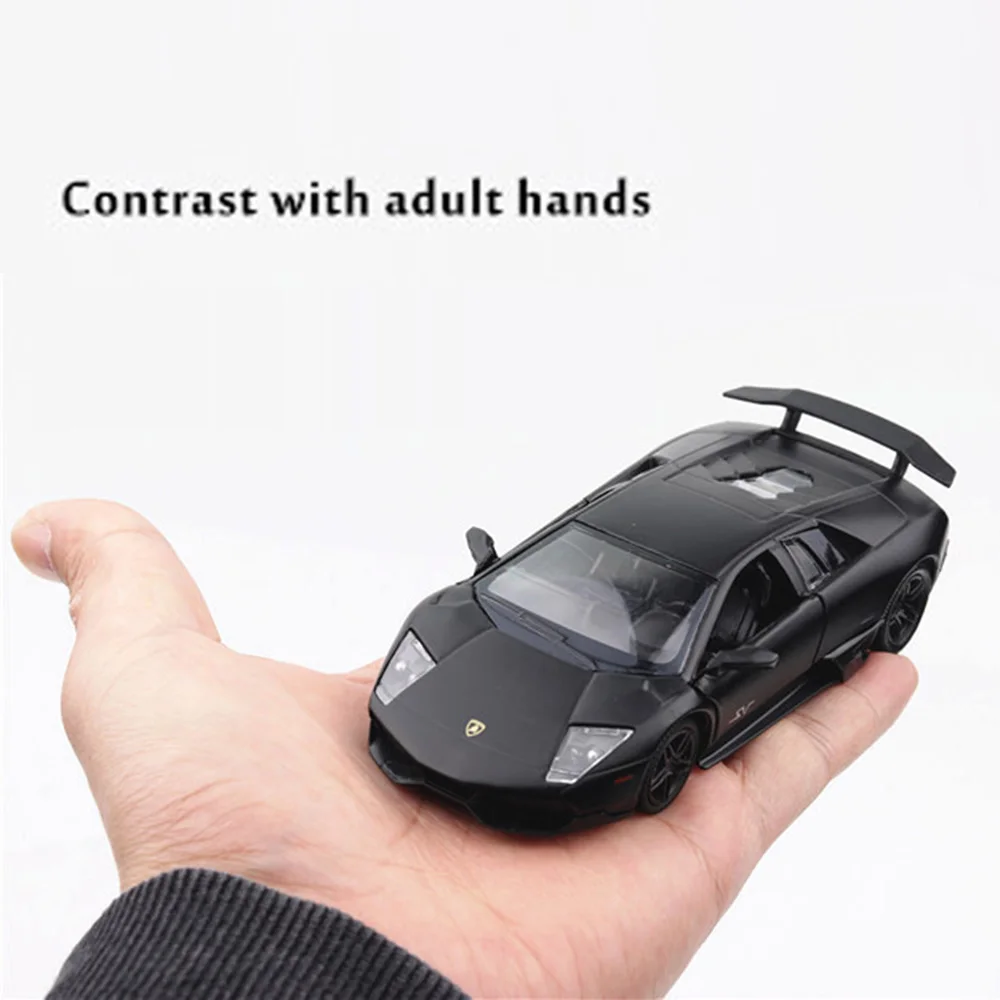 1:36 Scale Lamborghini Bat Car Toys Alloy Diecasts Model Doors Opened Sports Cars with Pull Back Vehicle Children Festival Gifts